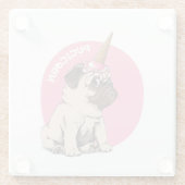 Pugicorn Glazen Onderzetter (Achterkant)