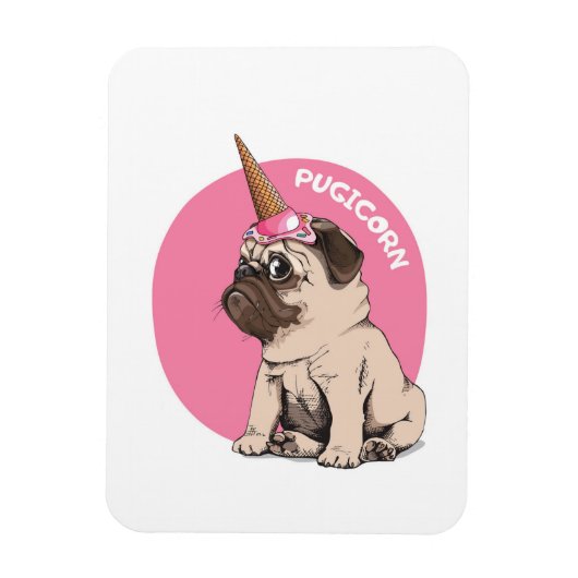 Pugicorn Magneet (Verticaal)