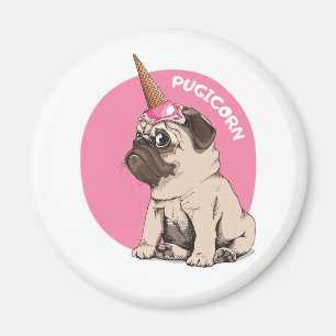 Pugicorn Magneet