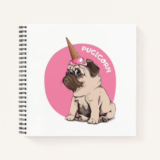 Pugicorn Notitieboek (Voorkant)