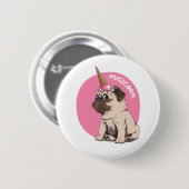 Pugicorn Ronde Button 5,7 Cm (Voorkant /achterkant)