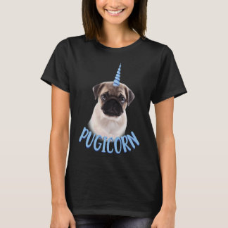 Pugicorn Schattige Pug en Eenhoorn Liefhebber T-shirt
