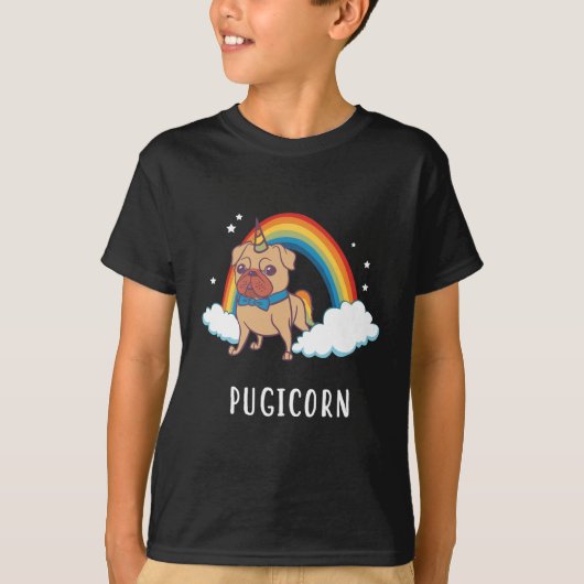 Pugicorn T-shirt (Voorkant)