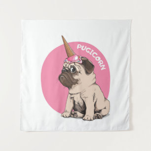 Pugicorn Wandkleed