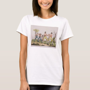 Pugilists, bord 31 uit "De geschiedenis van de nat T-shirt