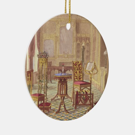 Pugins Gothische Meubelen van Augustus Charles Pug Keramisch Ornament (Rechts)