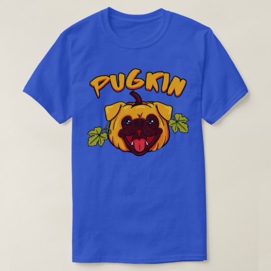 Pugkin Halloween Trick or treat Pumpkin Pug Gift T-shirt (Design voorkant)