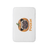 Pugkin Pug Halloween Happy Halloween Oversized T-S Badmat (Voorkant Verticaal)