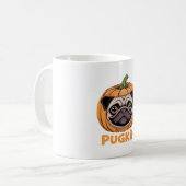 Pugkin Pug Halloween Happy Halloween Oversized T-S Koffiemok (Voorkant links)
