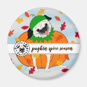 Pugkin-specerij: Herfst koelkast Magnet (Voorkant)