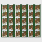 Pugle Kerstmis Cadeaupapier (Vlak)