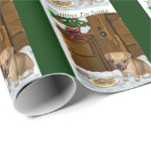 Pugle Kerstmis Cadeaupapier (Rol Hoek)