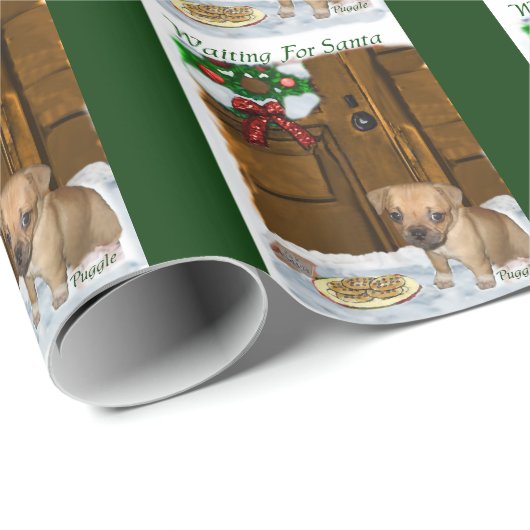 Pugle Kerstmis Cadeaupapier (Rol Hoek)