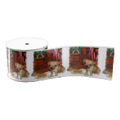 Pugle Kerstmis Grosgrain Lint (Spoel)