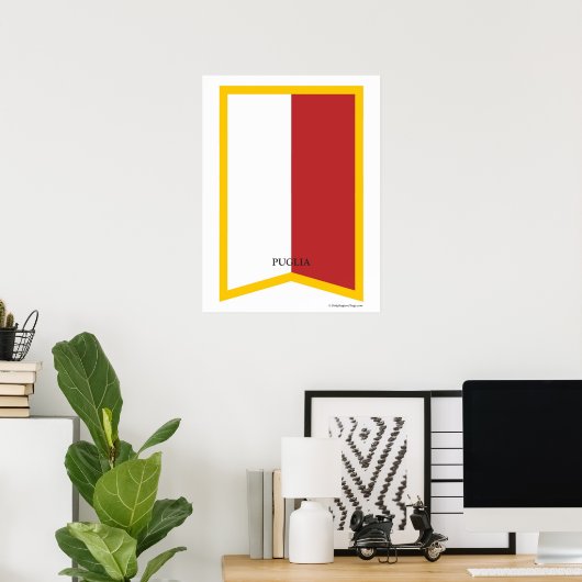 Puglia Apuglia Italië Regio Poster (Thuiskantoor)