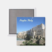 Puglia Italië magneet (Voorkant / Achterkant)