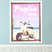 Puglia Italië Reisposter. Canvas Afdruk (Insitu (Houten vloer))