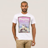 Puglia Italië Reisposter. T-shirt (Voorkant volledig)