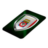 Puglia Mettalic Emblem Magneet (Linkerzijde)