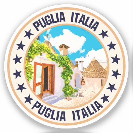 Puglia Sticker (Voorkant)