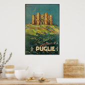 "Puglie ( Apulië ) Italiaans reisbureau Poster (Keuken)