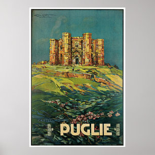 "Puglie ( Apulië )  Italiaans reisbureau Poster
