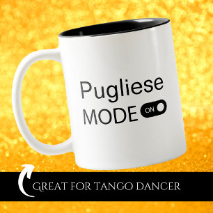 Pugliese-modus aan voor grappige Tanguero tango-da Tweekleurige Koffiemok