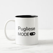 Pugliese modus op grappige Tanguero Tango Dancer Tweekleurige Koffiemok (Links)