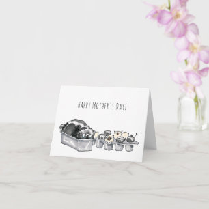 Pugloaf en Puppymuffins grappige Moederdag Kaart