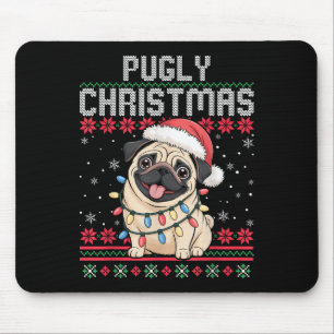 Pugly Ba Ham Pug Lelijke Kerst Trui Hond Pugs Muismat