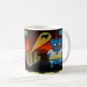 Pugman over het gebouw koffiemok (Voorkant rechts)