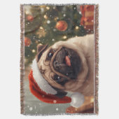  Pugmas Cheer: Cozy Snuggles with Santa’s Cutest  Deken (Voorkant Verticaal)
