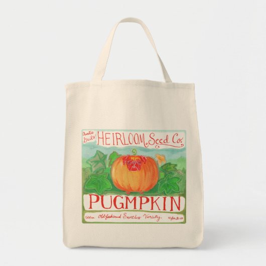 Pugmpkin-kruidzak Tote Bag (Voorkant)