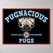 Pugnacious Pugs Poster (Voorkant)
