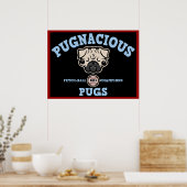 Pugnacious Pugs Poster (Keuken)