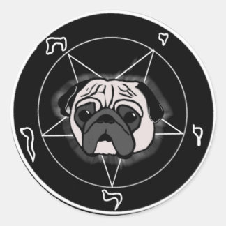 Pugphomet Ronde Sticker