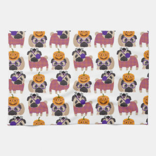 Pugs 2015 van Halloween Theedoek
