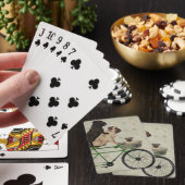 Pugs aan pokerkaarten (Insitu)