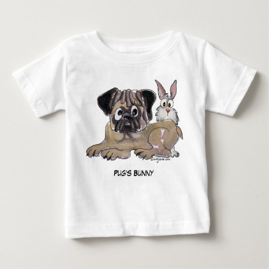 Pug's Bunny Cute Dog (Voorkant)