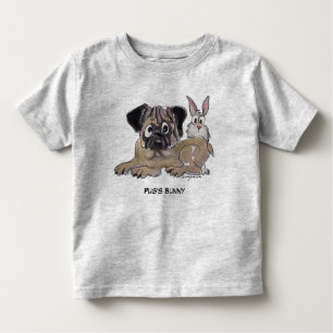 Pug's Bunny Cute Dog Kinder Shirts