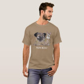 Pug's Bunny Cute Dog T-shirt (Voorkant volledig)