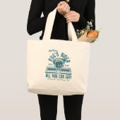 Pug's Diner Retro Canvas tas stijl (grijs) (Voorkant (product))