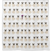 Pugs Douchegordijn (Voorkant)