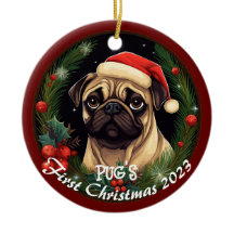 Pug's eerste Kerstmis