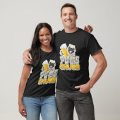 Pugs- en Chugs-bier T-shirt (Unisex)