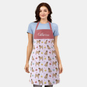 Pugs en Donuts Apron Schort (Gedragen)