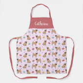 Pugs en Donuts Apron Schort (Voorkant)