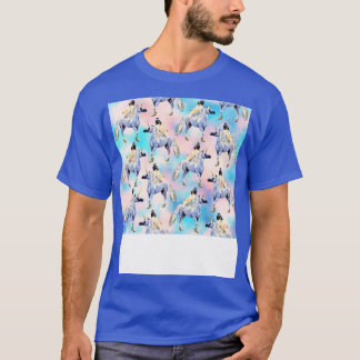 Pugs en eenhoorns t-shirt