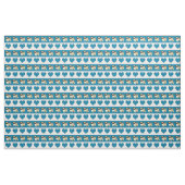 Pugs en harten - Blauw Stof (Yard (91,4 cm))