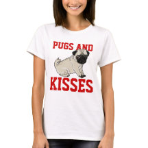 Pugs en Kisses Dames Shirt